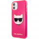 Чехол Karl Lagerfeld TPU FLUO Choupette Hard для iPhone 11, цвет Розовый (KLHCN61CHTRP)