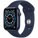 Умные часы Apple Watch Series 6 GPS, 44 мм, корпус из алюминия цвет Синий, спортивный ремешок цвет "Темный ультрамарин" (M00J3RU/A)