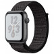 Умные часы Apple Watch Nike+ Series 4 GPS, 40 мм, корпус из алюминия цвет "Серый космос", спортивный браслет Nike цвет Черный (MU7G2RU/A)