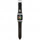 Ремешок Karl Lagerfeld PU Saffiano Karl head для Apple Watch 45/44/42 мм, цвет Черный (KLAWLOKHK)