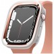 Чехол Elago DUO case для Apple Watch 44/45 мм, цвет Прозрачный/Розовое золото (EAW45DUO-TRRGD)