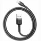 Кабель Baseus Cafule Cable USB - Lightning 2.4 A 0.5 м, цвет Черный/Серый (CALKLF-AG1)