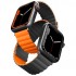 Ремешок Uniq Revix reversible Magnetic для Apple Watch 49/45/44/42 мм, цвет Серый/Оранжевый (45MM-REVGRYORG)