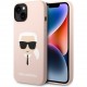 Чехол Karl Lagerfeld Liquid silicone Karl's Head Hard (MagSafe) для iPhone 14, цвет Розовый (KLHMP14SSLKHLP)