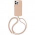 Чехол Uniq COEHL MUSE Leatherette with Strap (MagSafe) для iPhone 15 Pro Max, цвет Розово-бежевый (IP6.7P(2023)-MUSMDNUD)