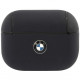 Чехол BMW Signature leather with metal logo для AirPods Pro, цвет Синий (BMAPCSLNA)