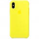 Силиконовый чехол Apple для iPhone X, цвет "Жёлтый неон" (MR6E2ZM/A)