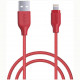 Кабель Aukey USB to Lightning MFi 2.4 A 1.2 м, цвет Красный (CB-AL1 RED)