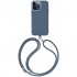 Чехол Uniq COEHL MUSE Leatherette with Strap (MagSafe) для iPhone 15 Pro Max, цвет Синий (IP6.7P(2023)-MUSMSBLU)