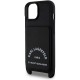 Чехол Karl Lagerfeld Crossbody cardslot PU Saffiano RSG Hard для iPhone 15, цвет Черный (KLHCP15SSARSGK)