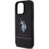 Чехол U.S. Polo Assn. PU Double horse logo and Stripes Hard для iPhone 15 Pro Max, цвет Черный (USHCP15XPSZSALK)