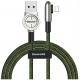 Кабель Baseus Exciting Mobile Game Cable USB For Lightning 1.5 A 2 м, цвет Зеленый (CALCJ-B06)