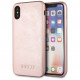Чехол Guess Silicone Saffiano Hard для iPhone XS Max, цвет Розовый (GUHCI65SLSAPI)
