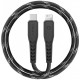 Кабель EnergEA NyloFlex USB-C to Lightning MFI C94 30 см, цвет Черный (CBL-NFCL-BLK030)