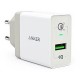 Сетевое зарядное устройство Anker PowerPort+ Quick Charge 3.0, цвет Белый (A2013L21)