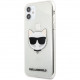 Чехол Karl Lagerfeld TPU Glitters Choupette Hard для iPhone 11, цвет Серебристый (KLHCN61CHTUGLS)