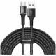 Кабель Baseus Halo Data Cable USB - Micro USB 2 А 3 м, цвет Черный (CAMGH-E01)