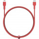 Кабель Aukey Braided Nylon USB Type-C - Lightning 3А 1.2 м, цвет Красный (CB-CL1 RED)