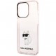 Чехол Karl Lagerfeld PC/TPU NFT Choupette Hard для iPhone 15 Pro, цвет Полупрозрачный, цвет Розовый (KLHCP15LHNCHTCP)