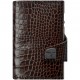 Кожаный кошелек TRU VIRTU CLICK&SLIDE Croco Brown, цвет Коричневый крокодил (CL-cr-brown)