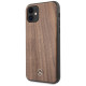 Чехол Mercedes Wood Hard для iPhone 11, цвет "Коричневый орех" (MEHCN61VWOLB)