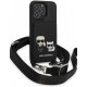 Чехол Karl Lagerfeld Crossbody cardslot PU Karl & Choupette embossed Hard для iPhone 13 Pro, цвет Черный (KLHCP13LSAKCHSK)