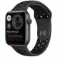 Умные часы Apple Watch Nike Series 6 GPS, 44 мм, корпус из алюминия цвет "Серый космос", спортивный ремешок Nike цвет "Антрацитовый"/Черный (MG173RU/A)
