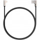 Кабель Aukey 90 Degree Braided Nylon MFi Lightning Cable 1.2 м, цвет Черный (СB-BAL6)
