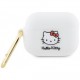 Чехол Hello Kitty Liquid silicone 3D Rubber Kitty Head для AirPods Pro 2, цвет Белый (HKAP23DKHSH)
