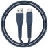 Кабель EnergEA NyloFlex USB - Lightning MFI 3А 1.5 м, цвет Синий (CBL-NF-BLU150)