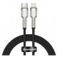 Кабель Baseus Cafule Series Metal Data Cable Type-C to Lightning PD 20W 2 м, цвет Черный (CATLJK-B01)