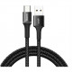 Кабель Baseus Halo data cable USB to USB Type-C 3 A 1 м, цвет Черный (CATGH-B01)
