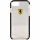 Чехол Ferrari Shockproof Hard Racing для iPhone 6/6S, цвет Прозрачный/Черный (FEGLHCP6BK)