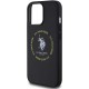 Чехол U.S. Polo Assn. PU Round Double horse logo Hard (MagSafe) для iPhone 15 Pro, цвет Черный (USHMP15LPSRTK)