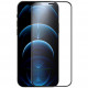 Защитное стекло Nillkin FogMirror 0.33 mm для iPhone 12/12 Pro с черной рамкой (6902048206649)