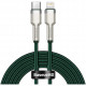 Кабель Baseus Cafule Series Metal Data Cable Type-C to Lightning PD 20W 2 м, цвет Зеленый (CATLJK-B06)