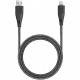 Кабель EnergEA Bazic GoCharge USB-A to USB-C 5A 1.2 м, цвет Черный (CBL-GCAC5A-BLK120)